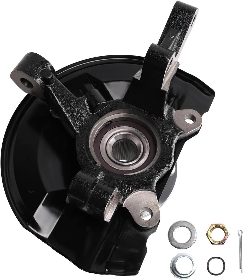 Front Left Steering Knuckle & Wheel Bearing Hub kit Compatible with 2007-2012 Caliber & 2007-2017 Compass & 2007-2017 Patriot 2.0L 2.4L engine 4WD AWD FWD Trans，Replaces# 698-411 5085703AF