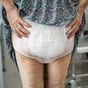 9 Pcs Waterproof Incontinence Underpants Plastic Pants Leak Proof Incontinence Underwear Adult Diaper Cover(S,Clear)