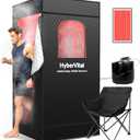 Infrared Sauna Box Ultra Detox, Newly Upgraded Portable Home Sauna with 3.2L 1300W Steamer, Heats Up to 130, Spacious Tent & Ergonomic Chair for Personal Detox Spa (Large)