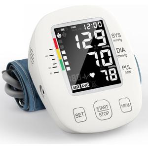 Blood Pressure Monitors for Home use, Automatic Digital BP Machine, Adjustable Upper-Arm Blood Pressure Cuff(8.7'' -16.5''), Large Clear LCD Backlit Display&HR Detection, 2x99 Sets Memory Blood Pressure Monitors for Home use, Automatic Digital BP Machine, Adjustable Upper-Arm Blood Pressure Cuff(8.7'' -16.5''), Large Clear LCD Backlit Display&HR Detection, 2x99 Sets Memory