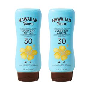 Hawaiian Tropic Everyday Active Lotion Sunscreen SPF 30, 8oz Twin Pack | Broad Spectrum, Oxybenzone Free Sunblock, 8oz Each Hawaiian Tropic Everyday Active Lotion Sunscreen SPF 30, 8oz Twin Pack | Broad Spectrum, Oxybenzone Free Sunblock, 8oz Each