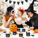 Halloween Pop Out Squishy Toys - 12PCS Cauldron 6 Colors Ghosts Squeeze Party Favors Suppliers Stress Relief Toys for Trick or Treat Halloween Goodie Bag Fillers Kids Adults