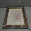 2 Pack 4x6 Vintage Gold Photo Frames with Real Glass Front  Elegant Wall/Tabletop Display for Home, Wedding & Old Photos