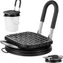 Weysat 5 Gallon Bucket Seat with Folding Back, 360 Degree Swivel Bucket Lid Seat, Heavy-Duty Chair Top for Dove Duck Hunting, Fishing, Camping, Garage and Outdoor Use