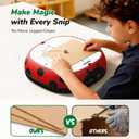 Safe Power Cardboard Cutter for Kids, STEM + STEAM Educational Toy for Boys and Girls Ages 5+, Upcycled Tool for DIY Cardboard Projects, Engineering & Creativity