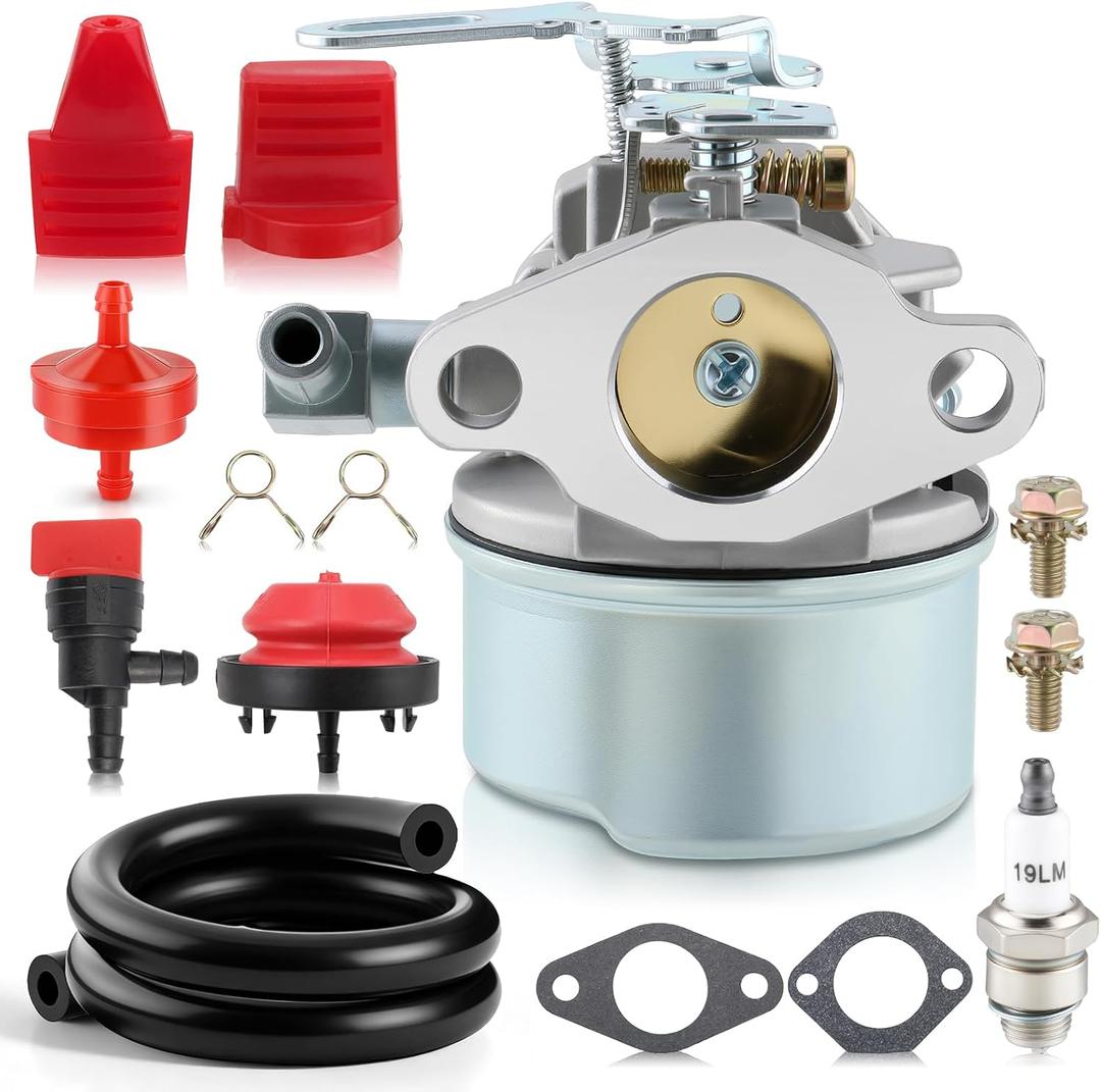 MOTOALL 640084B Carburetor for Tecumseh 632107 632536 640084 640105 640299 632107A 640084A 640084B 640299A 640299B 4HP 5HP HS50 HSK40 HSK50 HSSK40 HSSK50 HSSK55 LH195SA LH195SP OHSK110 OHSK120 OHSK125