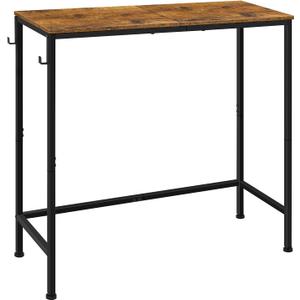 Narrow Console Table Entryway Table Wood Accent Tables for Entryway Skinny Hallway Table Thin Sofa Table for Small Spaces Industrial Side Table for Hallway, Bedroom, Living Room, Rustic Brown