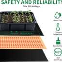 NAMOTEK Seedling Heat Mat, 10" x 20.75" Waterproof Plant Heating Mat, Warm Hydroponic Heating Pad for Indoor Home Gardening Seed Starter,Germination, Greenhouse