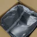 EmoH Small Bathroom Trash Can 2.1 Gallon /8-Liter Wastebasket, Modern Matte Black Stainless Steel Garbage Bin for Bedroom, Home Office, Toilet, RV, Under Sink, Near Desk