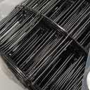 Welded Wire Fencing 36 Inch x 100 Foot, 2 Inch x 3 Inch 16GA Black Hardware Cloth PVC Coated Garden Border Fencing Roll Vinyl Coating Metal Wire Mesh for Yard Vegetable Goat Protection Poultry Netting