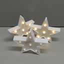 clothmile 3 PCS LED Night Light LED White Star Night Light Can Be Hung on The Wall Kids Room Light, Suitable for Birthday Party Holiday Decoration Baby Room Nursery Decoration