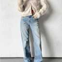 Women's Faux Fur Cardigan Sweaters Fuzzy Button Up Sweaters Long Sleeve V Neck Knit Top Outerwear (M)