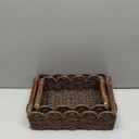 Storage Basket Wicker Baskets for Organizing Toilet Paper Storage Basket for Toilet Tank Top,Brown