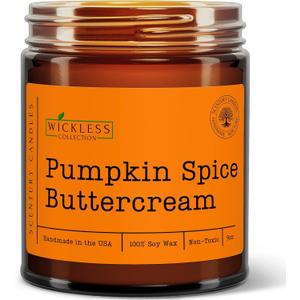 Wickless Pumpkin Spice Scented Candles for Candle Warmer Lamp, Many Scents to Choose, 100% Non-Toxic Soy Wax, Candle Melts for Warming Plate, Handmade in The USA (Pumpkin Spice Buttercream)