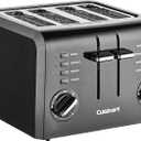 Cuisinart 4-Slice Compact Plastic Toaster, Black, CPT-142BKP1