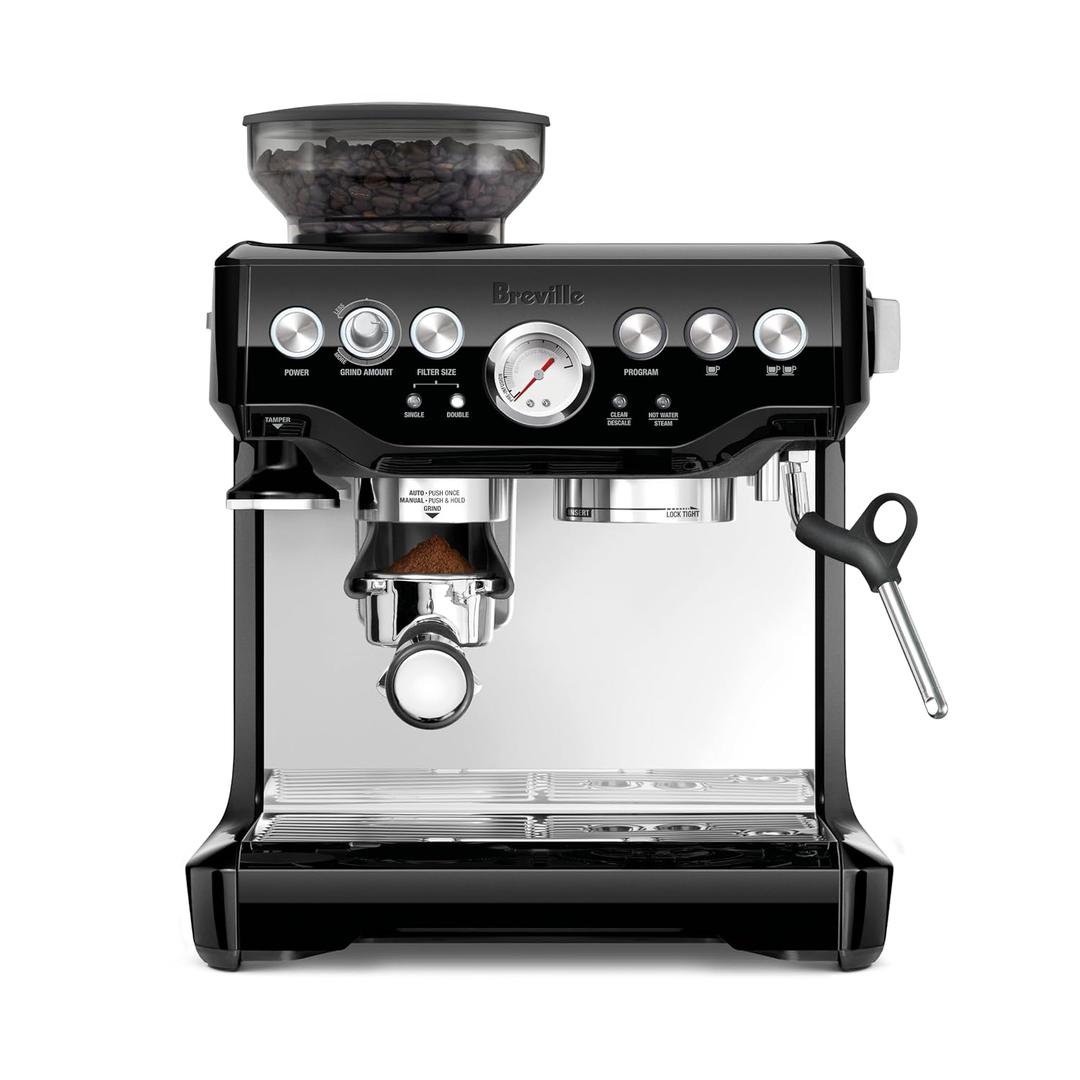 Breville Barista Express Espresso Machine BES870BSXL, Black Sesame, Craft Café-Quality Espresso Shots, Lattes And Cappuccinos At Home With This Manual Coffee Maker With Built-In Grinder