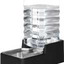 RIZZARI Stainless Steel Pet Water Dispenser: 10L Large Gravity Waterer - Splash-Resistant - Leak-Proof Auto Refill - Easy Clean - for Large Dogs - Living Room/Crate Area/Mudroom