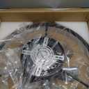 Smart Ceiling Fans with Light and Remote,20'' Low Profile Ceiling Fan with 6-Speed & Dimmable LED, Alexa/APP Home Voice Control, App, Reversible Airflow, App Timer, for BeedroomBlack