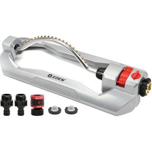 Eden 96215 Metal 2-Way Oscillating Sprinkler for Lawn and Garden w/Quick Connect Starter Set