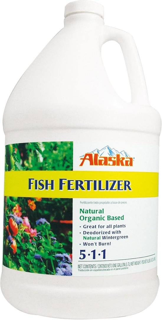 Fish Emulsion Fertilizer 5-1-1 Concentrate 1 Gallon (Packaging may vary)