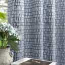 Pattern Curtains 102 Inches Long for Dining Room Boho Distressed Bohemian Floral Embroidered 50% Light Blocking Blackout Print Curtain for Living Room Picture Window 102 Inch Length 2 Panels Navy Blue
