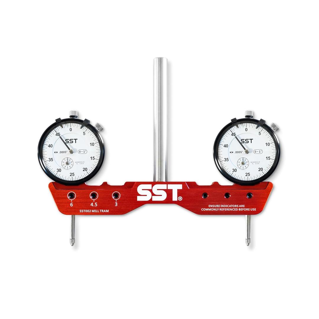 SST - Regular Mill & Lathe Tramming System - Tram, Align, & Square for Machine Calibration - For Angular Misalignment - Precise & Powerful - 0.0005 Dial Indicators - Designed in the USA (1/2" Shank) SST - Regular Mill & Lathe Tramming System - Tram, Align, & Square for Machine Calibration - For Angular Misalignment - Precise & Powerful - 0.0005 Dial Indicators - Designed in the USA (1/2" Shank)