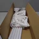 4 Tier Tension Pole Shower Caddy Plastic Corner Pole Adjustable Shelves 5-8ft White