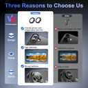 2 x for iPhone 17 Lens Protector[Shatterproof 9H Tempered Glass] [1:1 Invisible Ultra Clarity Cover,Black