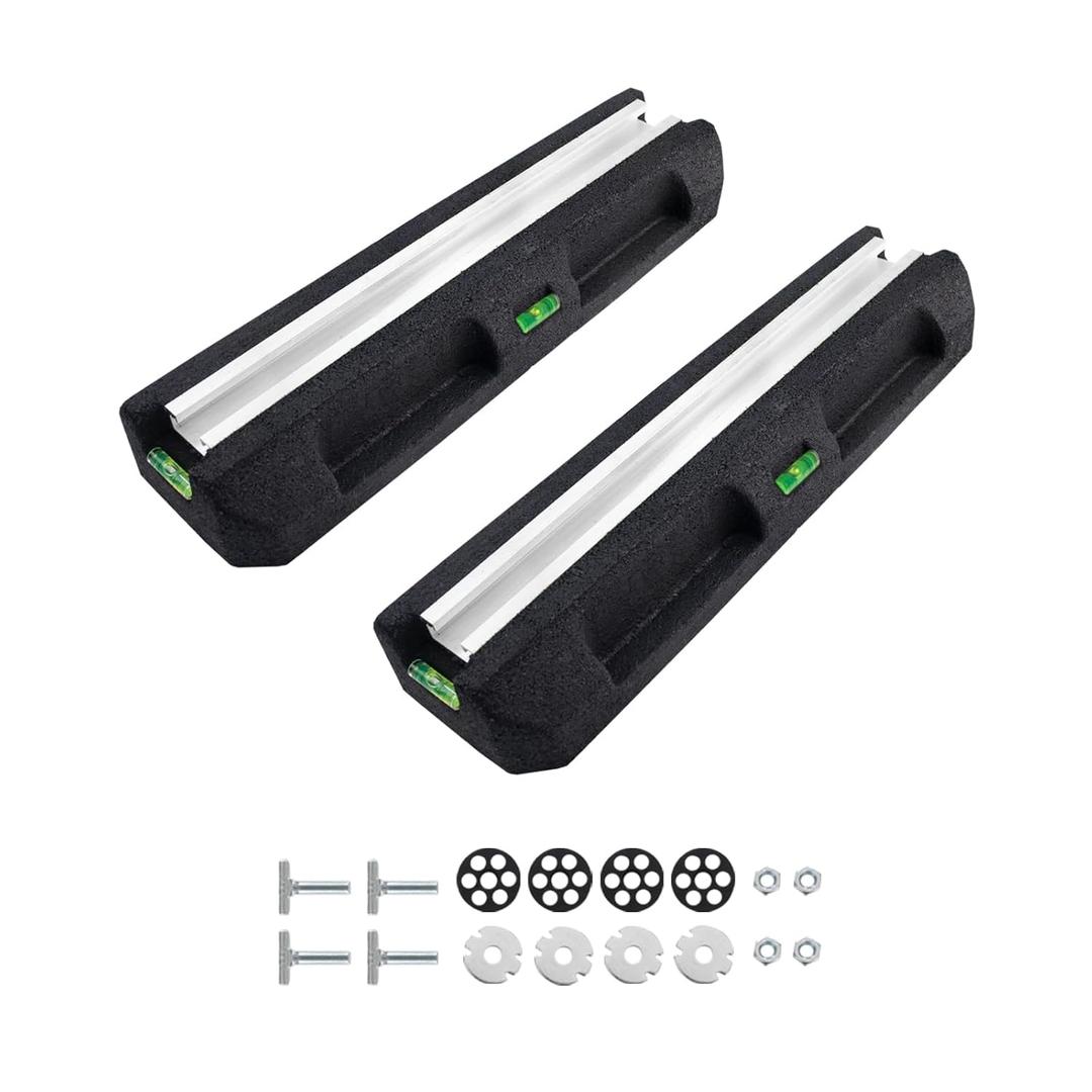 Floor Mounting Base Pad Kit for 9000-36000 BTU Air Conditioner Heat Pump, Universal Rubber Anti-Vibration Mini Split Pad, Bearing Capacity: 2200 LBS