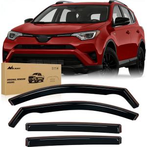 Nilight in-Channel Window Rain Guards for Toyota Highlander 2020-2026, Side Window Deflectors Vent Visors, Smoke Tint, Car Window Shade for Rain/Snow, Reduce Wind Noise, Car Wash Safe, 4PCS (Highlander 2022-2024)