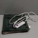 Sunbeam XL Heating Pad for Back Neck and Shoulder Pain Relief Auto Shut Off 6 Heat Settings Extra Large 12 x 24 Green Ideal for Muscle Aches and Arthritis Pain Dark Green