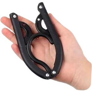 Travel Hangers Foldable Essentials for Camping Hotel RV Cruises Black