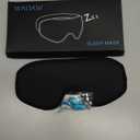 WAOAW Sleep Mask for Men Women: Blackout Eye Masks for Sleep - 3D Breathable Soft Comfortable Eye Mask for Travel - Adjustable Light Blocking Night Masks for Sleeping