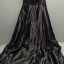 Women Long Formal Dress Solid Satin Spaghetti Straps A Line Evening Cocktail Dresses with Slit, Size S/M