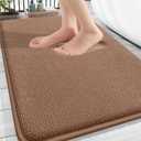 OLANLY Thick Memory Foam Bath Mat Rug 30x20, Extra Soft Absorbent Bathroom Rug, Quick Dry Bath Mats, Non-Slip, Machine Washable Carpet for Bathroom, Tub and Shower, Home Decor Accessories, Mocha