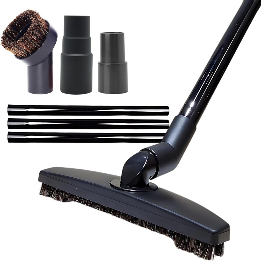 for Shark Vacuums: Hardwood Floor Brush Head, Horsehair Dust Brush Attachment plus Vacuum Extension Wands (for Shark Rocket HV300 HV301 HV322 HV320 & UV725, UV900 & Rotator NV500 NV501)