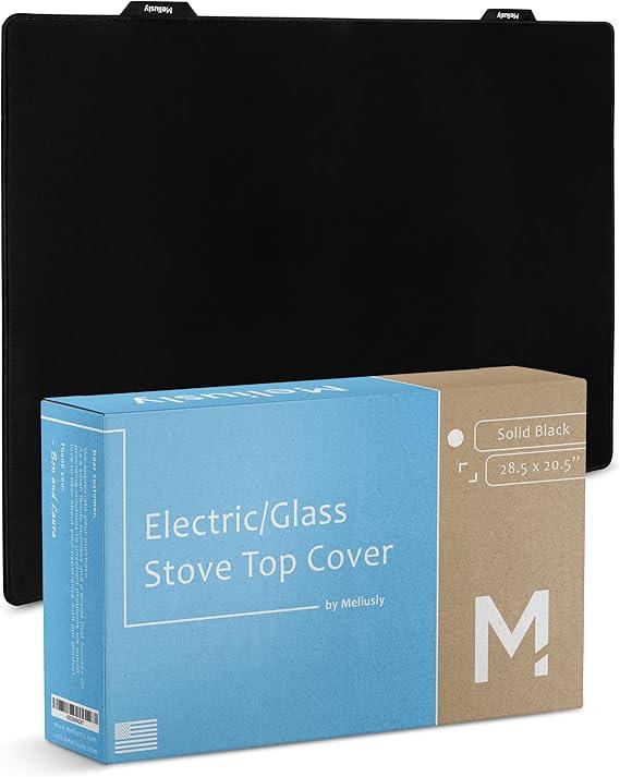 Premium Electric Stove Top Cover (20.5x28.5) Stovetop Covers for Electric, Foldable Decorative Protector Mat for Ceramic Cooktops by Meliusly