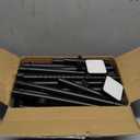 Bonpally Room Divider Curtain Rod, No Drilling Tension Rod for Room Separation, 4-10ft(H) 28-114inch(W) Adjustable Heavy Duty Floor to Ceiling Wall Divider Room Partition Privacy Separator, Black