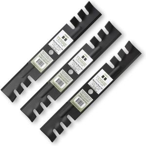Terre Products, 3 Pack Mulching Lawn Mower Blades, 48 Inch Deck, Compatible with Gravely, Scag, Hustler, John Deere, Bad Boy, Replacement for 795757, 481706, 482461, 038-5350-00