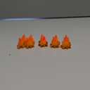 10Pcs Miniature Campfire Dollhouse Fire Ornament Decor Model Fire Model Handicraft Fake Fire Pretend Toy Resin Bonfire Model Miniature Decoration