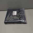 OWENIE Colin 2 Panels Black Curtains 63 Inch Length for Bedroom Living Room, Semi Sheer Light Filtering Linen Textured Window Treatments, Modern Rod Pocket Dining Room, 2 Panels, 42x63 Inch