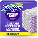 Swiffer PowerMop MultiSurface Mopping Pad Refills for Floor Cleaning, 11 Count