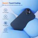 Miracase Designed for iPhone 14 Case with Screen Protector,[Upgraded Enhanced Camera Protection],Shockproof Liquid Silicone Case with Microfiber Lining, 6.1 inch,Dark Blue