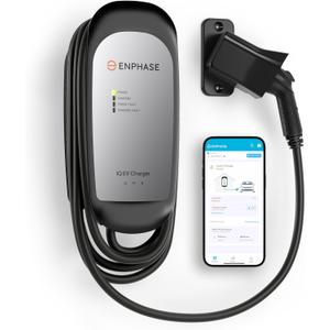 40 Amp Smart Level 2 EV Charger - Enphase IQ 50 (Formerly ClipperCreek), Hardwired, Electric Car Charger with J1772 Connector, 25ft Cable for Home Use