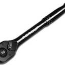 1/2-Inch Drive Ratchet Wrench, 90 Tooth Reversible Ratchet, 4-Degree Swing, Ergonomic Handle, Chrome Alloy Made, Quick Release Ratchet Wrench for Repairing, Home