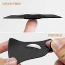 2 x Compatible with Apple Airtag Wallet Holder 2 Pack, Lightweight GPS Tracker Cover Compatible with Airtag for Wallet, Purse, Handbag, Keys, Clutch Bag (Black/White)