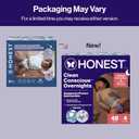 The Honest Company Comfort Dry Overnight Diapers, Up to 12 Hours Protection, Hypoallergenic, Cozy Cloud + Star Signs, Club Box Size 4 (2237 lbs), 48 Count