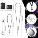 Y2K Lanyards for ID Badges and Keys Black ID Badge Holder with Lanyard Key Cute Accessories for Women
