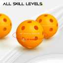 Warping Point Indoor Pickleball Balls, 4 Pack 26 Holes Orange PickleBalls, Meet USAPA Specifications, High Bounce Durable Practice Pickle Ball for Beginners Intermediate Player
