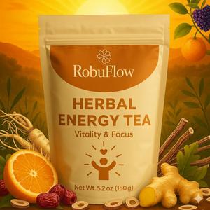 Robuflow, Herbal Energy Tea, Vitality & Focus, 30 tea bags, by Robutop (EXP 10/03/27)